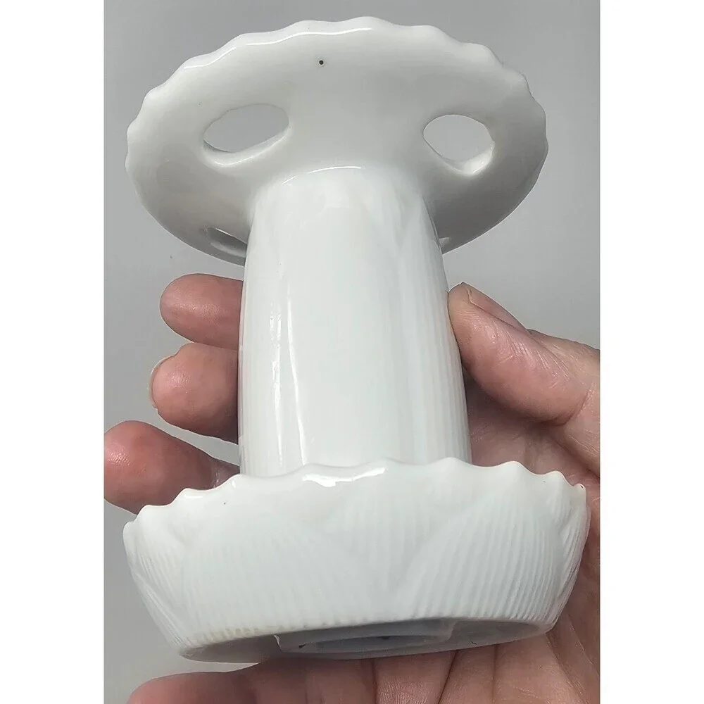 Vtg Pier One 4 Slot Toothbrush Holder Ceramic White Sunflower Pedestal Japan 4